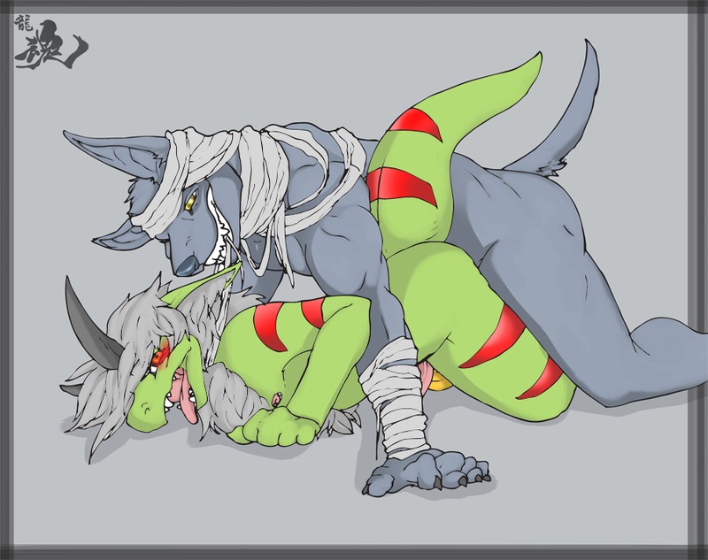 anal anal_penetration anthro anubian_jackal anubis_kruger_(character) bandage biceps big_muscles black_horn black_nose blue_body blue_fur blue_skin canid canine canis claws deity dragon duo e621 ears_up egyptian erection fangs from_behind_position fur genitals green_body green_skin hair horn interspecies jackal looking_down lying male male/male male_penetrated male_penetrating male_penetrating_male mammal markings muscular muscular_male mythological_creature mythological_scalie mythology nipples nude open_mouth penetration penis randomdragon randomdragon_(character) red_eyes red_markings reptile scalie sex stripes tail teeth yellow_eyes
