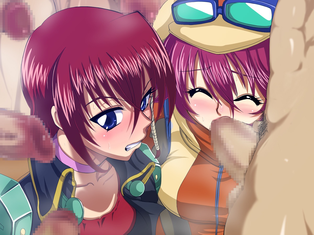 censored dark-skinned_male female fiona_gureden mizuho_saiki multiple_boys raburebo rule34 super_robot_wars tagme