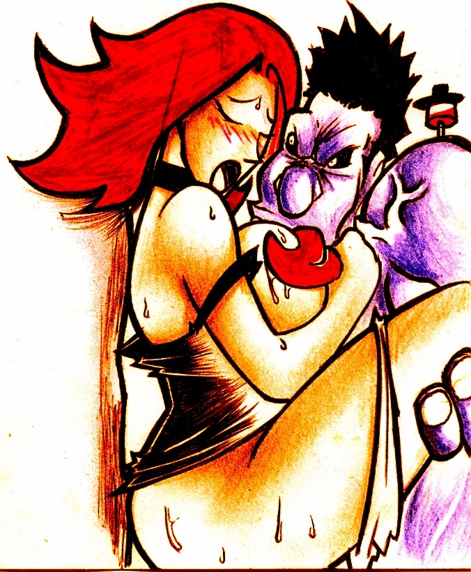 1boy 1girls female league_of_legends male miss_fortune mundo_(league_of_legends) rule34