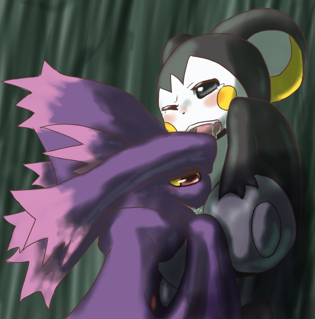 ambiguous_gender blush bodily_fluids duo e621 emolga fellatio feral generation_4_pokemon generation_5_pokemon ghost interspecies licking male mammal mismagius nintendo ohakotome open_mouth oral penile pokemon pokemon_(species) rodent sciurid sex spirit tears tongue tongue_out