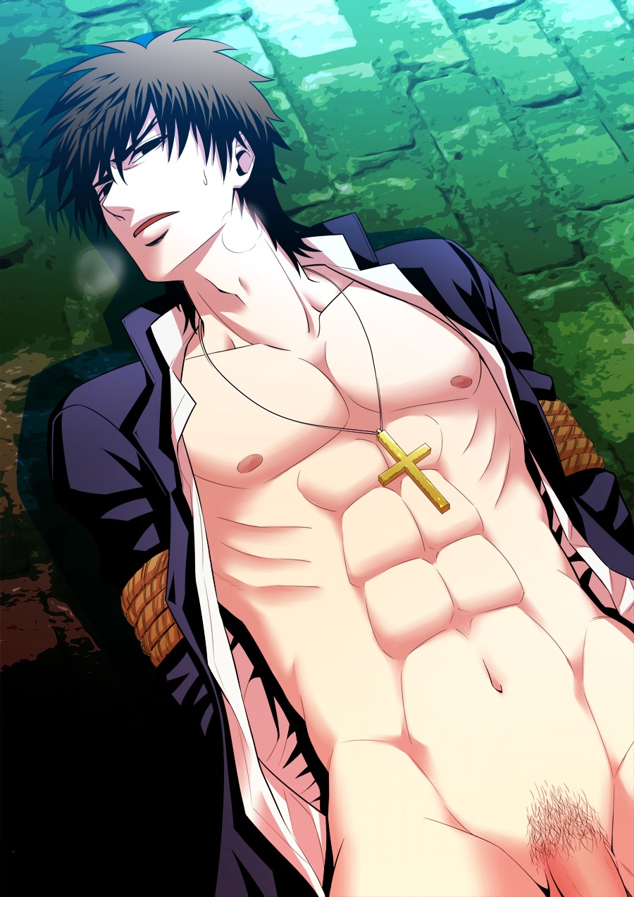fate/stay_night fate/zero fate_(series) kirei_kotomine male male_only rule34 solo solo_male tagme yaoi