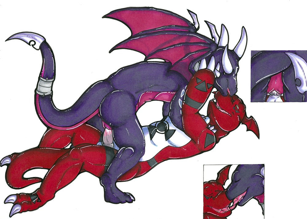 anthro crossover cynder digimon digimon_(species) dragon female feral guilmon monster_boy mythological_creature mythological_scalie mythology reptile rule34 scalie spyro_the_dragon tail