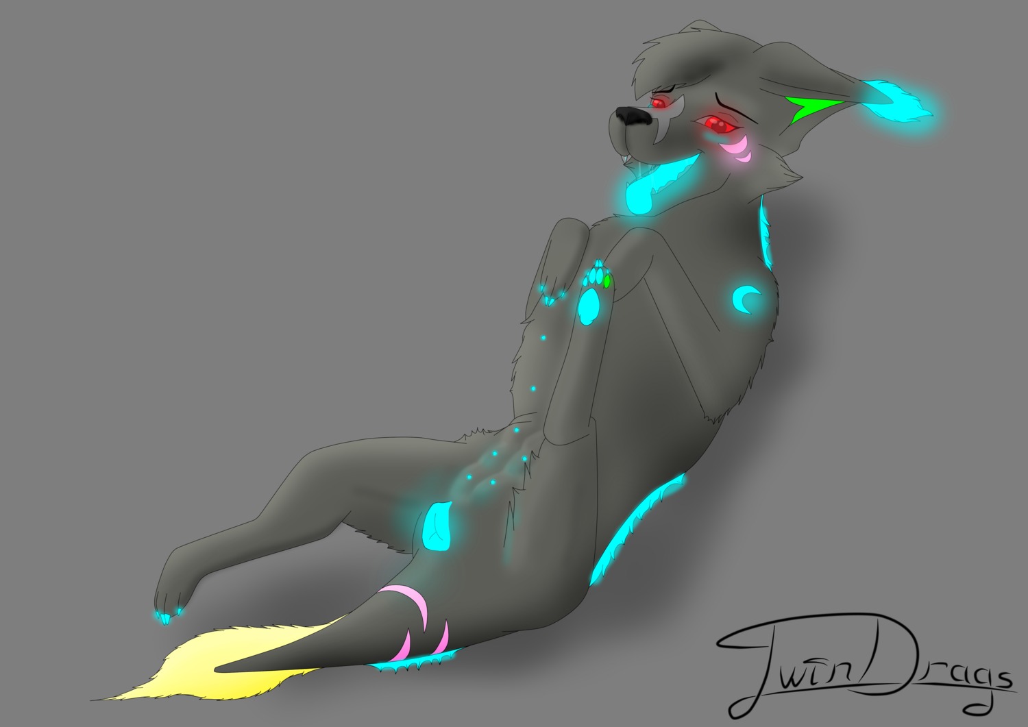 4_toes absurd_res animal_genitalia animal_vulva blush bodily_fluids canid canine canine_genitalia canine_vulva canis dragon e621 feet female feral genitals glowing glowing_eyes glowing_genitalia glowing_nipples glowing_pawpads glowing_tongue glowing_vulva hi_res lying mammal mythological_creature mythological_scalie mythology nipples open_mouth pawpads presenting quadruped saliva scalie solo tail toes tongue tongue_out twindrags vulva wolf