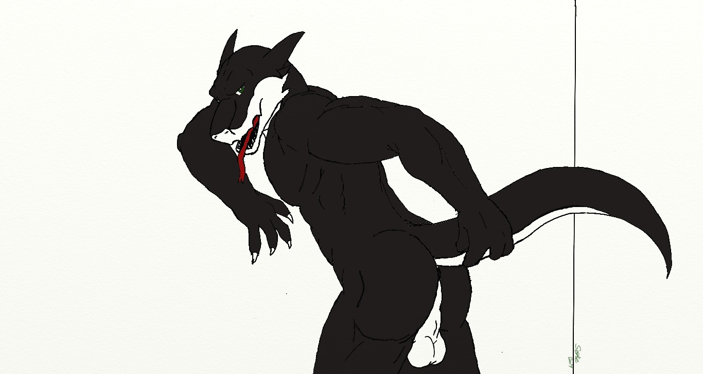 anthro anus backsack balls butt claws dragon e621 genitals looking_at_viewer male muscular muscular_anthro muscular_male mythological_creature mythological_scalie mythology nude presenting presenting_hindquarters scalie simple_background solo spyke spykethedragon tail tongue white_background