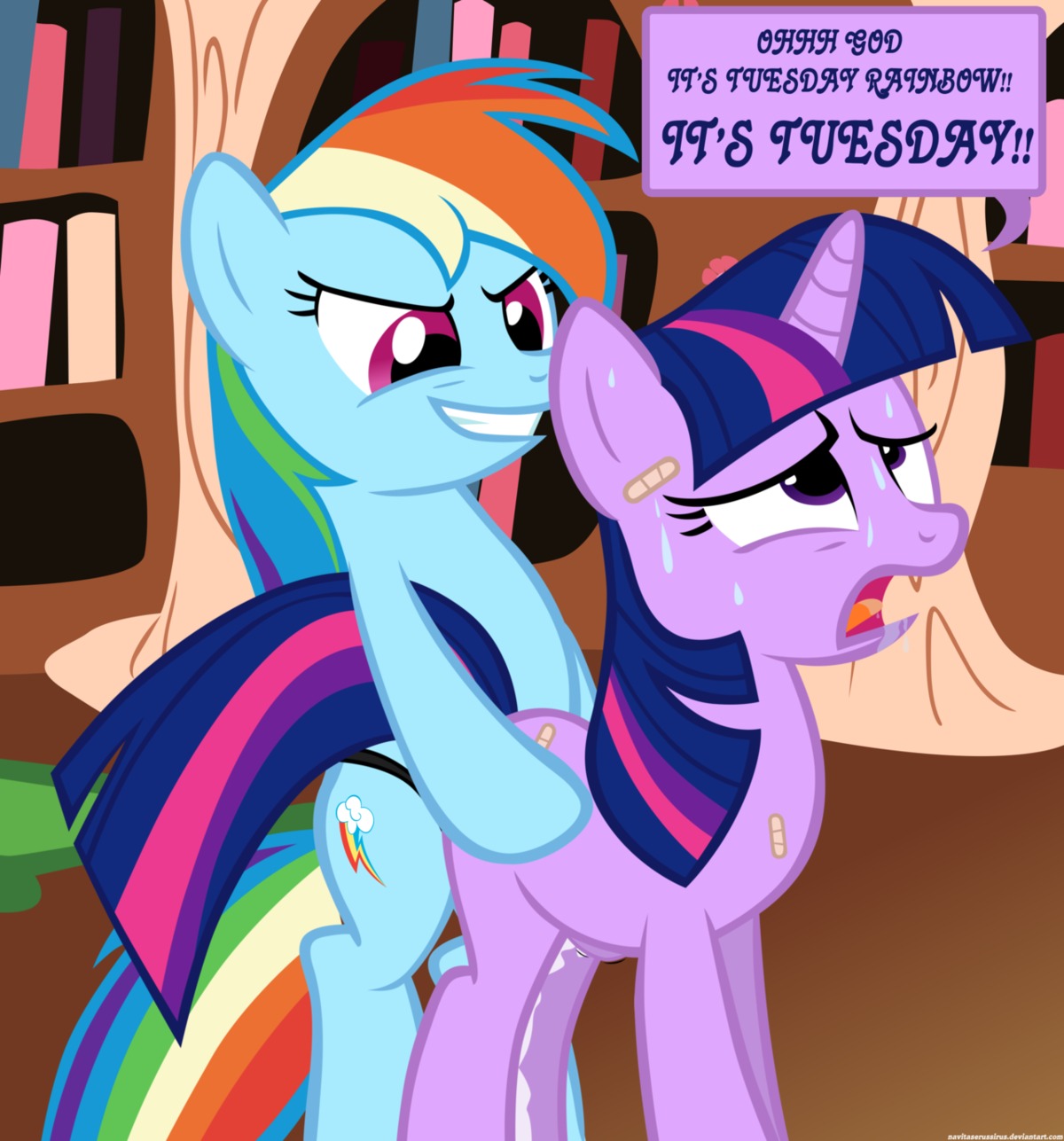 equine female feral feral_on_feral friendship_is_magic hasbro horse my_little_pony navisirus pegasus pony purple_hair rainbow_dash_(mlp) rule34 smooth_skin tagme twilight_sparkle_(mlp) unicorn