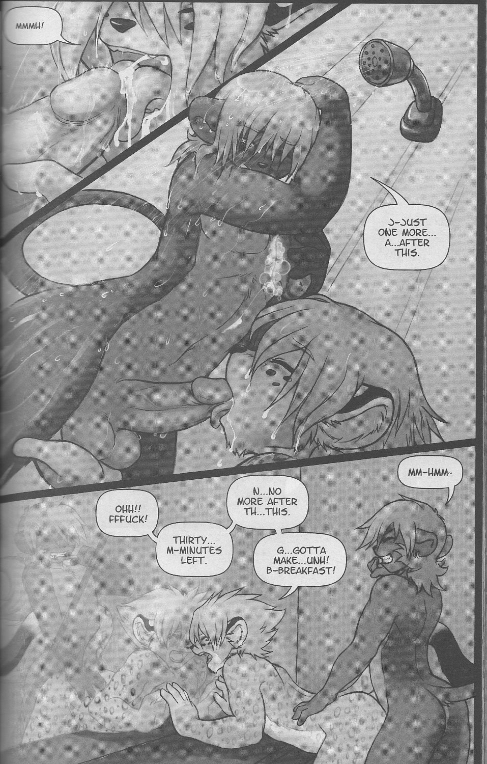 abraham_roddenbury anal anal_penetration anthro anthro_on_anthro anthro_penetrated anthro_penetrating anthro_penetrating_anthro anus balls bodily_fluids butt clock comic cum dialogue dowel_roddenbury duo e621 english_text erection eyes_closed felid fellatio fur genital_fluids genitals greyscale gunmouth hair hi_res humanoid_genitalia humanoid_penis inside interspecies jaguar licking lion male male/male male_penetrated male_penetrating male_penetrating_male mammal mirror monochrome nude open_mouth oral pantherine penetration penile penile_penetration penis penis_in_ass penis_lick penis_on_tongue profanity reflection sex sharp_teeth smile teeth text tongue tongue_out