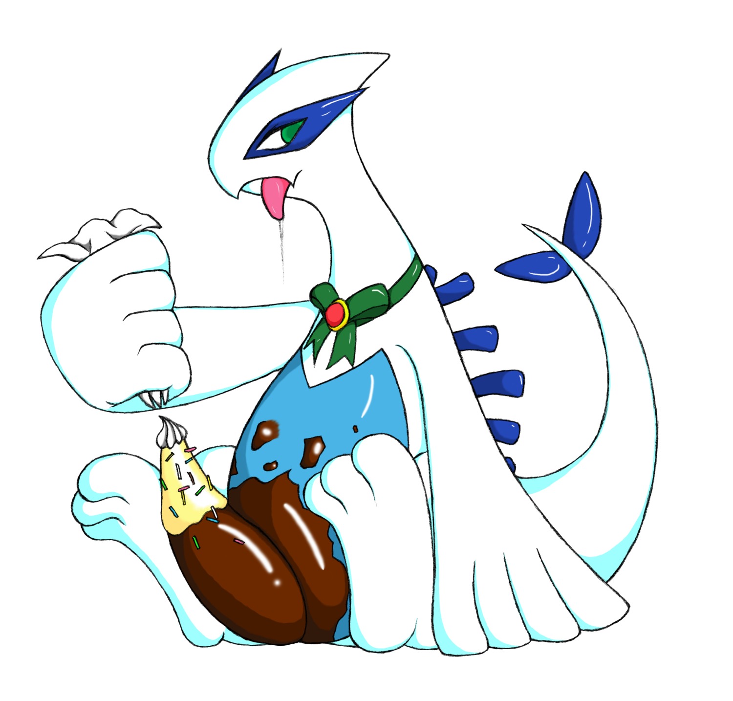 color food food_play legendary_pokemon lugia male male_only pokemon pokemon_(species) pokemon_gsc pokemon_only rule34 solo
