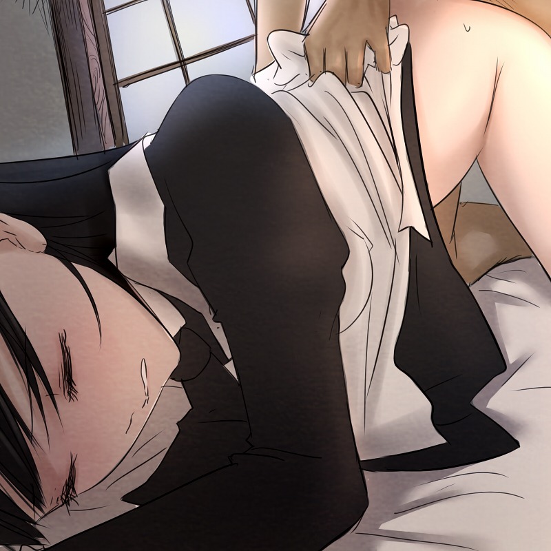 black_hair bottomless clenched_teeth closed_eyes clothed_sex clothing doggy_style female from_behind futon gritted_teeth kawanakajima long_hair maid original penetration pussy room rule34 sex sliding_doors spread_legs sweat top-down_bottom-up torso_grab vaginal_penetration