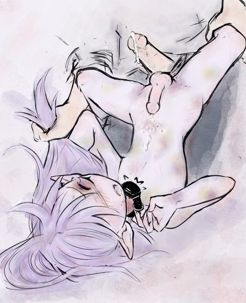2boys artist_request blushing cum cum_on_body cum_on_self face_tattoo femboy gay hair_pull male male_only minish_cap pale_skin pointy_ears purple_hair rule34 shock_collar tagme tears the_legend_of_zelda the_minish_cap trap vaati yaoi