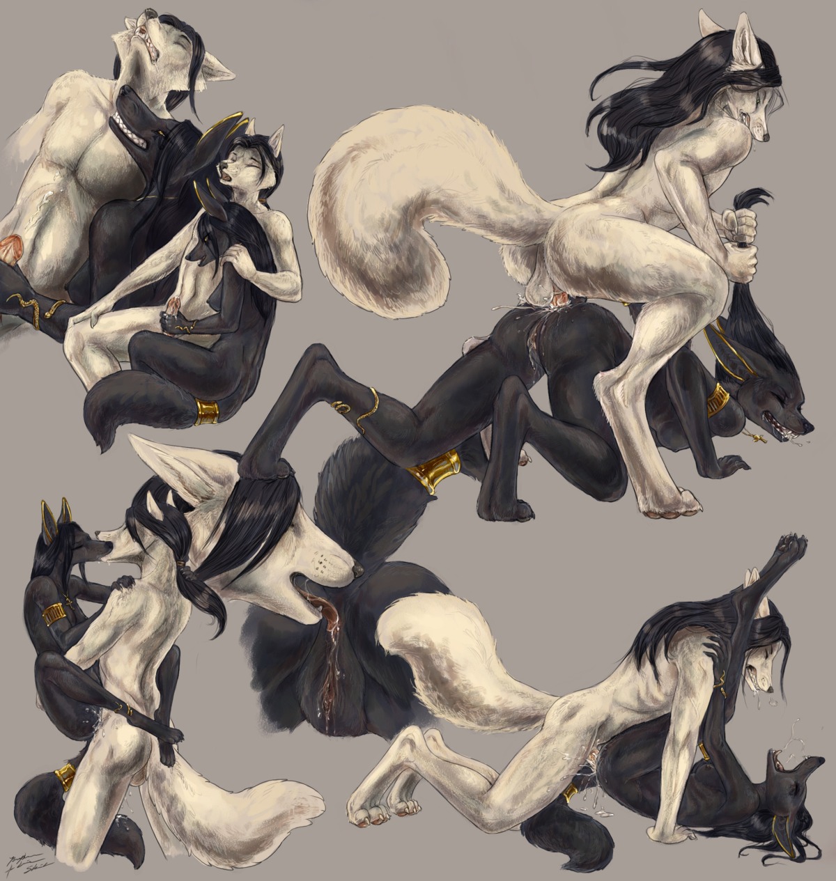 2011 all_fours anal anal_penetration ankh anthro anthro_on_anthro anubian_jackal anus backsack bagheera balls black_body black_fur bodily_fluids breasts butt canid canine canis cum cum_in_vagina cum_inside cunnilingus duo e621 egyptian erection eyes_closed female female_penetrated french_kissing from_behind_position fur genital_fluids genitals hair handjob hi_res humanoid_genitalia humanoid_penis jackal jewelry kissing leg_wrap legs_up licking lying male male/female male_penetrating male_penetrating_female mammal necklace nude on_back oral penetration penile penis pulling_hair rimming saliva sex side_boob spread_legs spreading tail tongue tongue_out touching_hair vaginal vaginal_penetration vulva