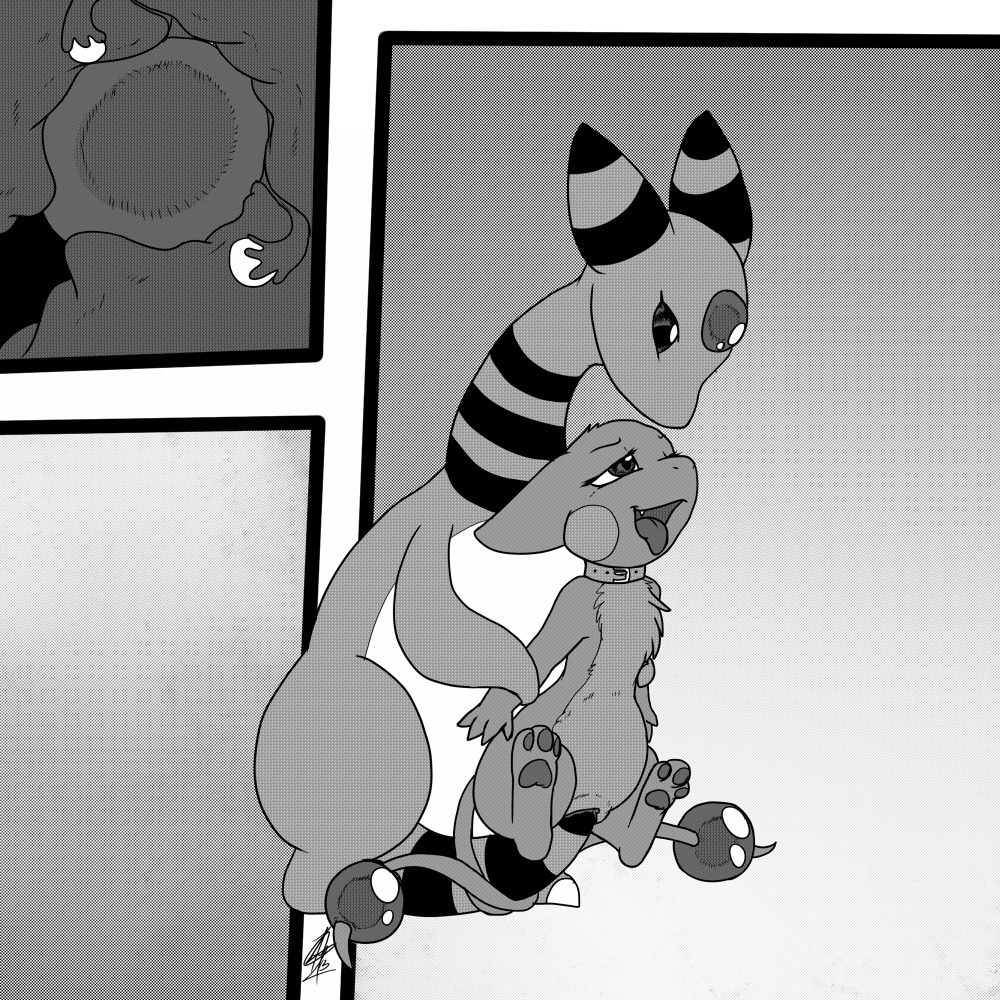 1:1 abdominal_bulge ambiguous_gender ampharos anthro cervical_penetration collar comic deep_penetration dragonair duo e621 fakemon fallopian_tubes fan_character female generation_1_pokemon generation_2_pokemon genitals greyscale half-closed_eyes hybrid internal internal_vaginal mammal monochrome narrowed_eyes nintendo open_mouth ovaries pawpads paws penetration pokemon pokemon_(species) reverse_stand_and_carry_position rodent sex shikaro sis_(fyoshi) size_difference standing standing_sex tail tail_fetish tail_in_vagina tail_insertion tail_orb tail_play tail_sex tongue tongue_out uterus vaginal vaginal_canal vaginal_penetration vulva
