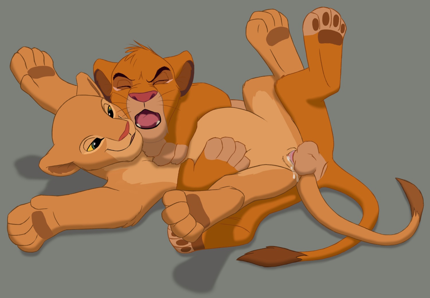 balls bodily_fluids canon_couple child child_on_child cum cum_inside digitigrade disney duo e621 erection felid female female_feral female_penetrated feral feral_on_feral feral_penetrated feral_penetrating feral_penetrating_feral genital_fluids genitals hi_res lion male male/female male_feral male_penetrating male_penetrating_female mammal nala_(the_lion_king) nude on_model pantherine penetration penis quadruped sex simba_(the_lion_king) simple_background smile spread_legs spreading tail the_giant_hamster the_lion_king toony vulva young young_feral young_on_young