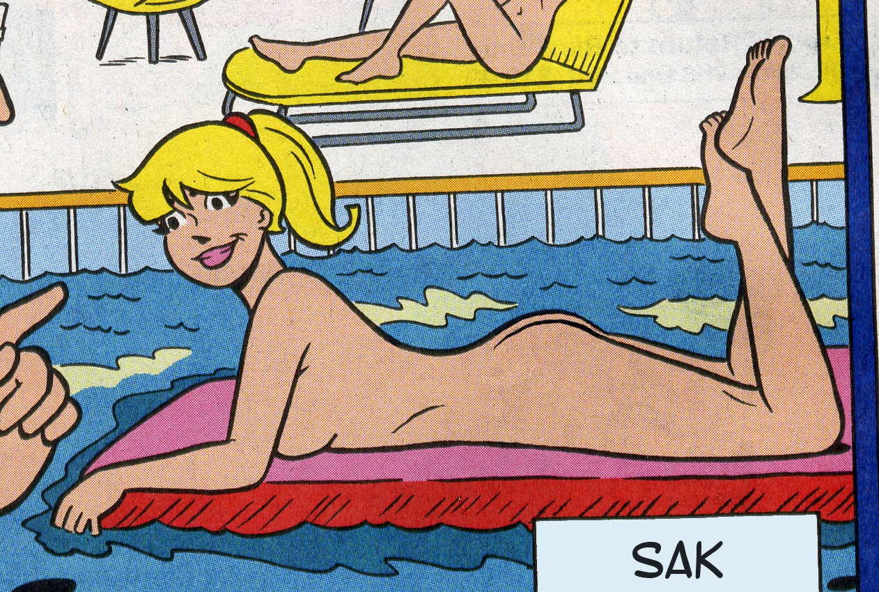 archie_comics ass betty_cooper blonde_hair breasts female nude rule34 sak swimming_pool