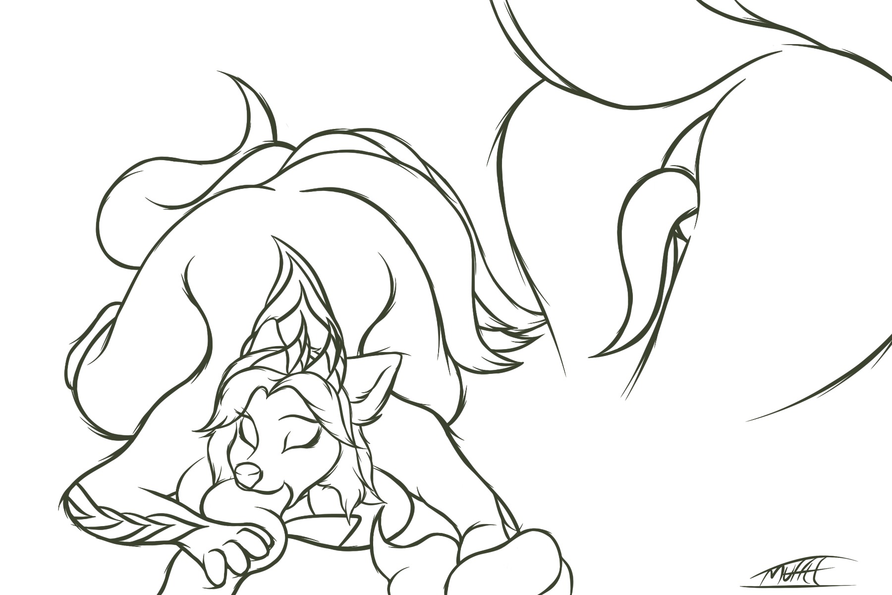 3:2 anthro black_and_white breasts canid canine consentacles digital_drawing_(artwork) digital_media_(artwork) dragon e621 female fur furred_dragon furred_scalie genitals hi_res horn hybrid line_art mammal medium_breasts monochrome muffle mythological_creature mythological_scalie mythology parasite pregnant scalie sketch skyican smile solo swallowing swallowing_parasite tail tentacles tentacles_from_pussy unbirthing vaginal vore vulva