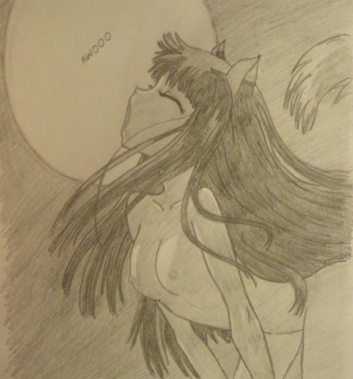1girls breasts female holo rule34 sakuraasuka small_breasts spice_and_wolf tagme