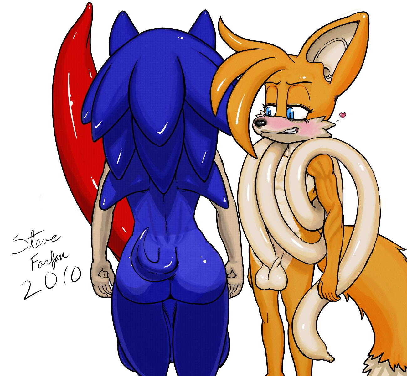 2010 anthro blue_fur canine fox furry hedgehog hyper male male_only mammal rule34 sega sonic_(series) sonic_team sonic_the_hedgehog sonic_the_hedgehog_(series) sonic_the_hedgehog_2 steve_farfan tagme tails tails_the_fox what