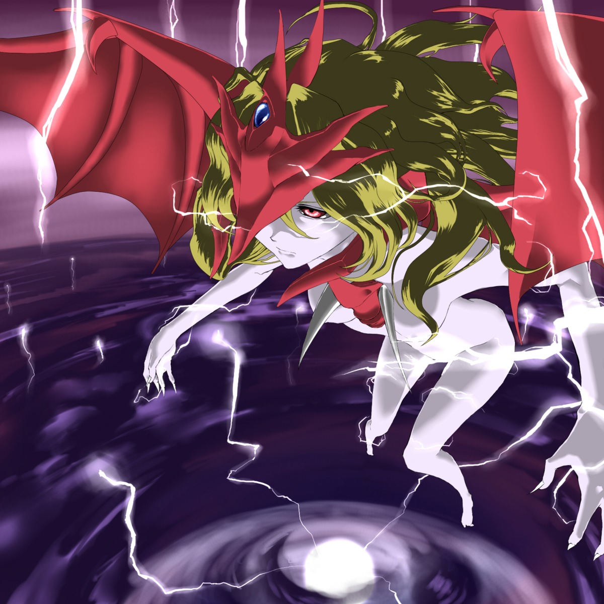 1girls 2010s 2011 blonde_hair breasts censored female lightning pale_skin pussy red_eyes rule34 saint_dragon_of_osiris sky_dragon_of_osiris slifer_the_sky_dragon tagme vagina yu-gi-oh!