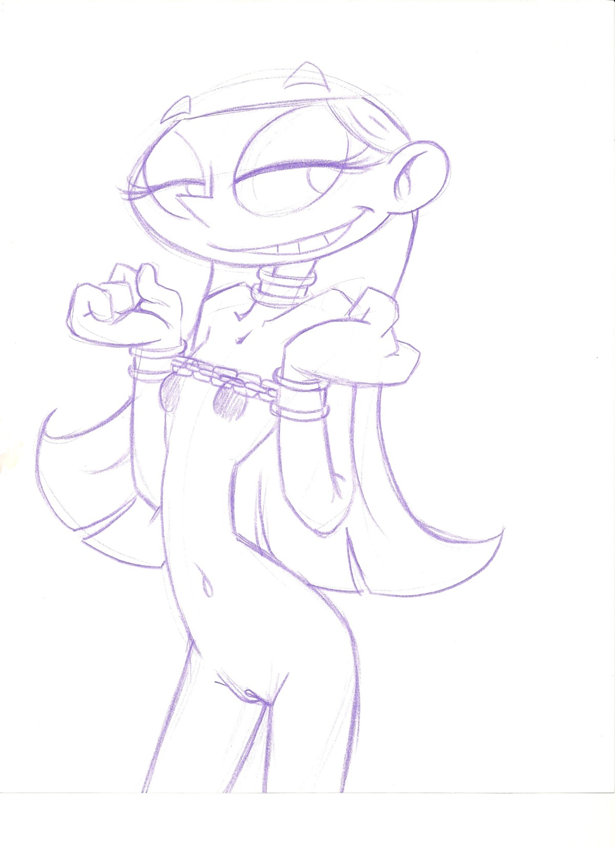 cartoon_network dee_dee_(dexter's_laboratory) dexter's_laboratory female female_only human hyper_eyes king-cheetah nipples pussy rule34 solo tagme