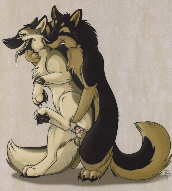 all_fours balls bite biting_neck bondage bound canine cum cum_inside female feral feral_on_feral from_behind german_shepherd light_bondage male penetration penis pussy quad raised_leg rule34 sex standing_up straight straight_sex tani_da_real tongue vaginal_penetration