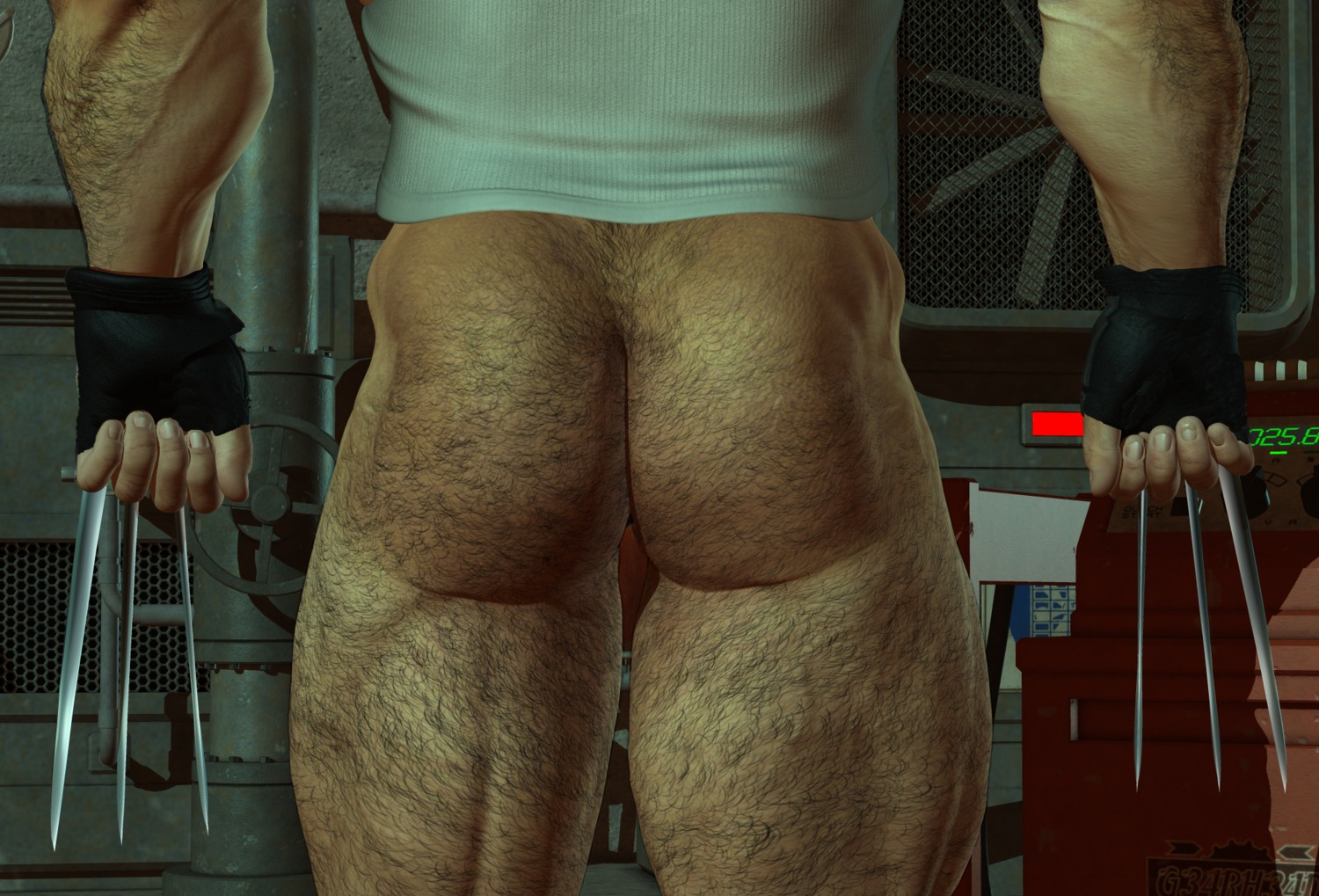 1boy 3d james_howlett male male_only marvel marvel_comics mutant rule34 solo wolverine_(x-men) x-men yaoi yolco