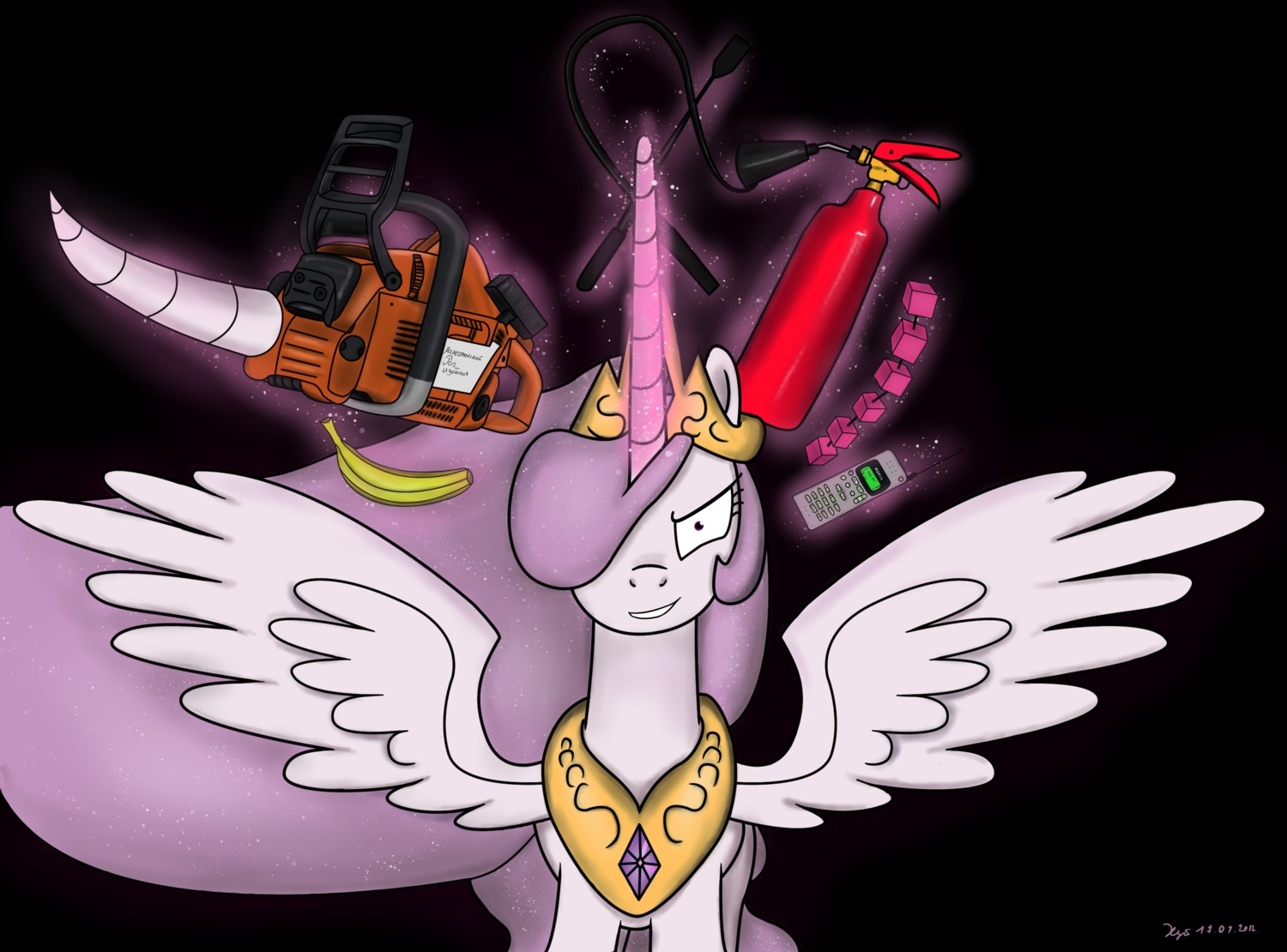 2012 absurd_res alternate_color anal_beads banana bar_phone cellphone crown dildo e621 electronics equid equine fan_character feathered_wings feathers female feral food friendship_is_magic fruit hair hasbro headgear hi_res horn levitation long_hair looking_at_viewer magic mammal multicolored_hair my_little_pony mythological_creature mythological_equine mythology phone plant princess_celestia_(mlp) princess_molestia riding_crop royalty sex_toy simple_background solo whip white_body white_feathers winged_unicorn wings xyi