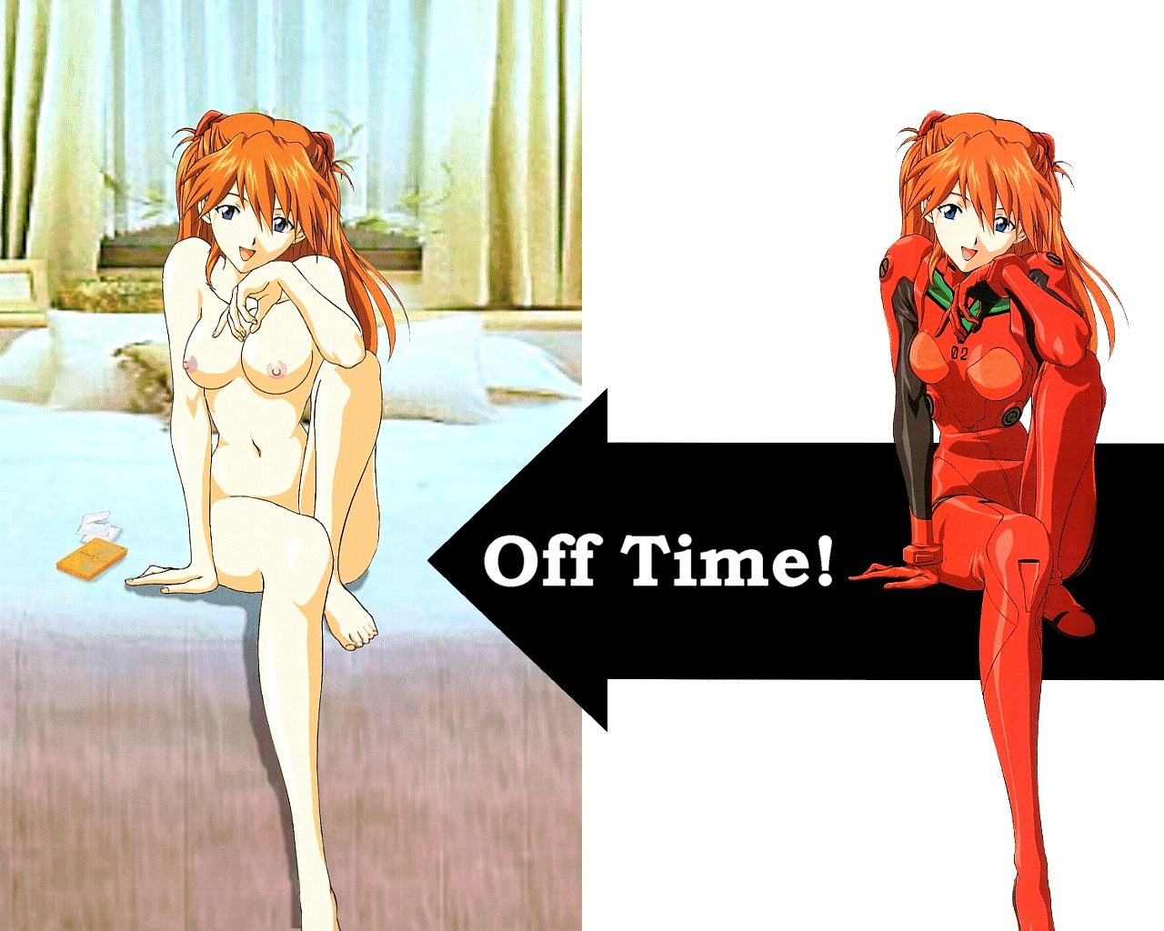 1girls asuka_langley_sohryu bare_breasts bodysuit breasts clothing female human light-skinned_female light_skin long_hair neon_genesis_evangelion orange_hair pilot_suit plugsuit rule34 small_breasts tagme