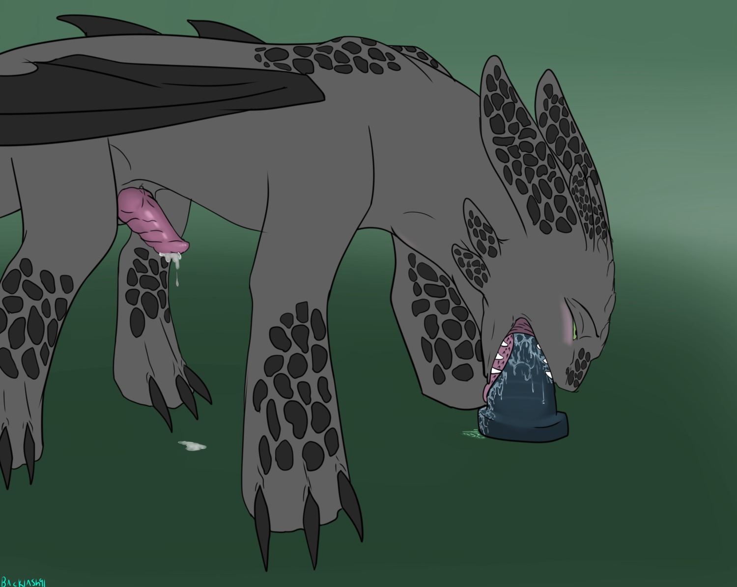 absurd_res backlash91 big_dildo black_body black_scales bodily_fluids bulge conditional_dnp digital_media_(artwork) dildo dragon dreamworks e621 erection european_mythology fellatio feral fury_(httyd) genital_fluids genitals hi_res how_to_train_your_dragon male membrane_(anatomy) membranous_wings mythological_creature mythological_scalie mythology night_fury oral oral_penetration penetration penile penis precum saliva scales scalie sex sex_toy simple_background solo tongue tongue_out tongue_out_fellatio toothless western_dragon wings