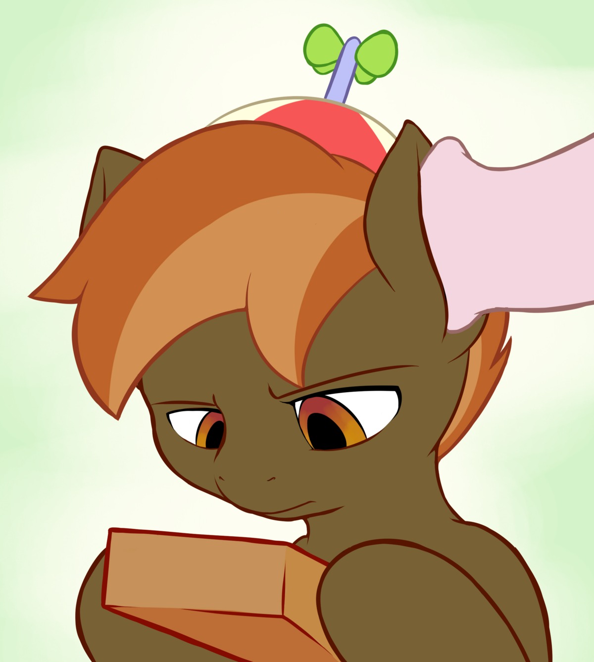 animal_genitalia animal_penis box brown_body brown_hair brown_skin button_mash_(mlp) clothing container duo e621 ear_penetration earth_pony equid equine equine_genitalia equine_penis erection feral friendship_is_magic fur genitals gradient_background green_background hair hasbro hat headgear headwear hi_res holding_object horse male male/male male_penetrated male_penetrating male_penetrating_male mammal multicolored_hair my_little_pony orange_eyes penetration penile penile_penetration penis penis_in_ear pony propeller_hat sex shallow_penetration simple_background solo_focus two_tone_hair unusual_penetration vulapa white_background