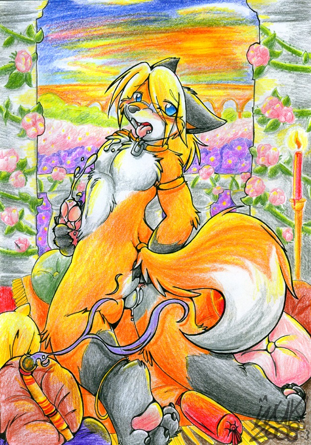 2008 accessory anal anal_masturbation anal_penetration anklet anthro armband biped blonde_hair blue_eyes blush bodily_fluids butt canid canine chest_tuft claws collar cum cumshot drooling e621 ejaculation erection eyewear feet fingering fingering_self fox fur furgonomics genital_fluids genitals glasses hair hindpaw inuki jewelry kneeling long_hair male mammal masturbation orange_body orange_fur orgasm paws penetration penile penile_masturbation penis pillow ponytail pubes ring saliva solo tail tail_accessory tail_jewelry tail_ring tongue tuft