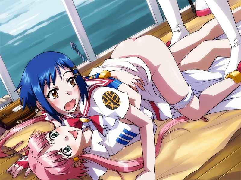 aika_granzchesta alice_carroll aria clothing female female_only human human_only mizunashi_akari multiple_females multiple_girls no_visible_genitalia panties rule34 tagme yuri