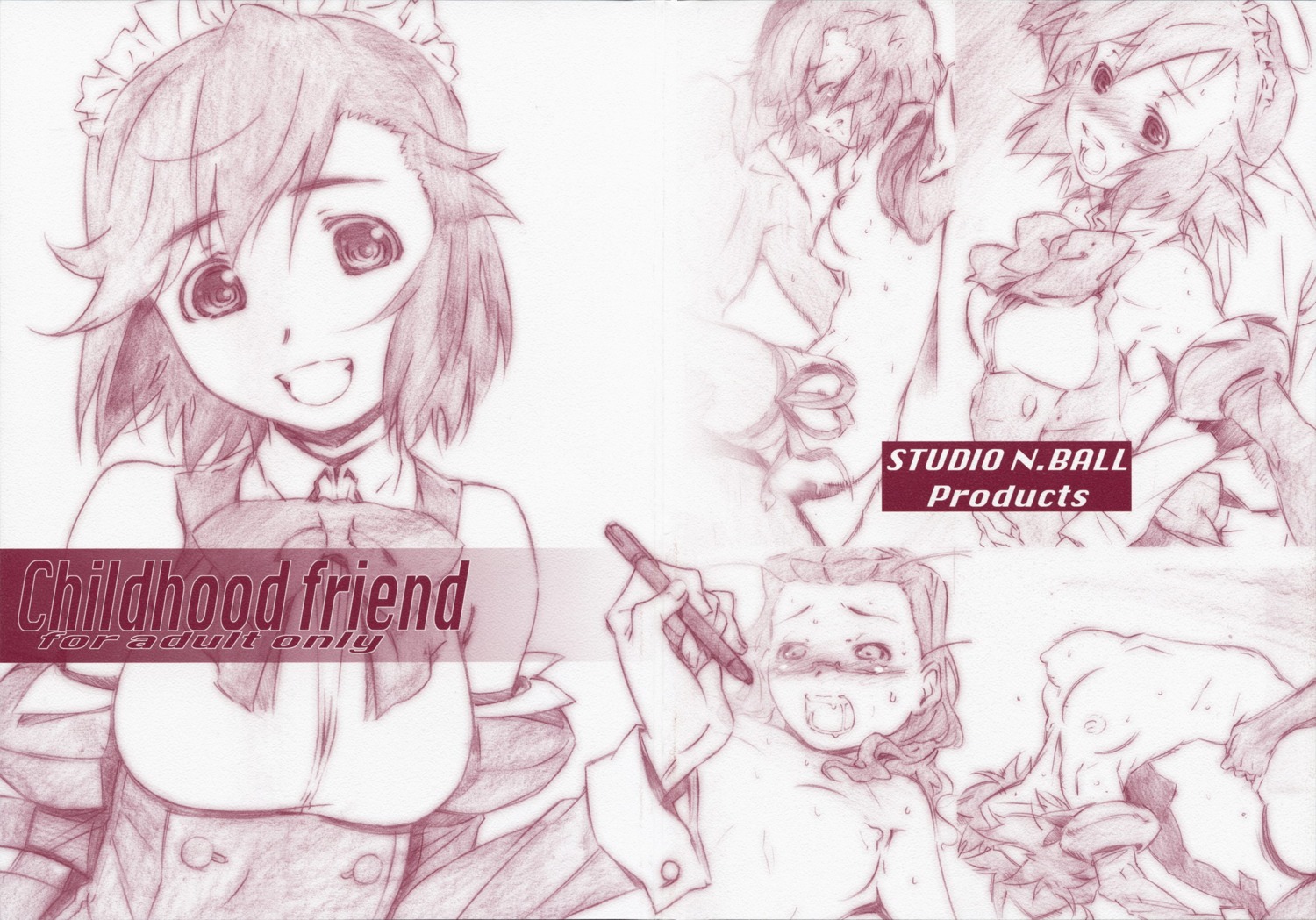aoba_tsugumi clothing female haritama_hiroki kannagi monochrome nipples nude rule34 sex studio_n.ball