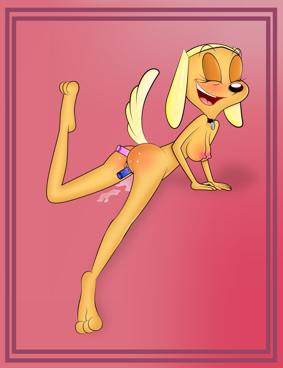 anthro ass barefoot brandy_&amp;_mr_whiskers brandy_harrington breasts canine closed_eyes dildo disney disney_channel dog female female_only fur furry furry_ass furry_breasts insertion mammal masturbation nipples nude pussy pussy_juice raised_tail rule34 sex_toy smile solo tagme tail toon_disney