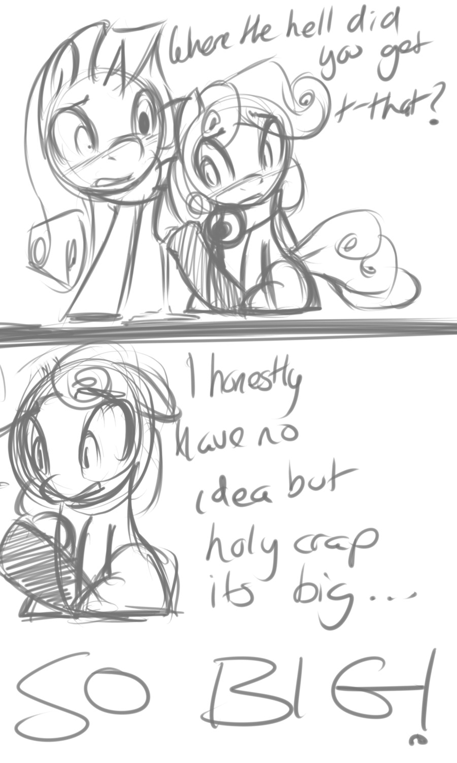 equine female feral florecentmoo friendship_is_magic horse my_little_pony pony rarity_(mlp) rule34 smooth_skin sweetie_belle_(mlp) unicorn