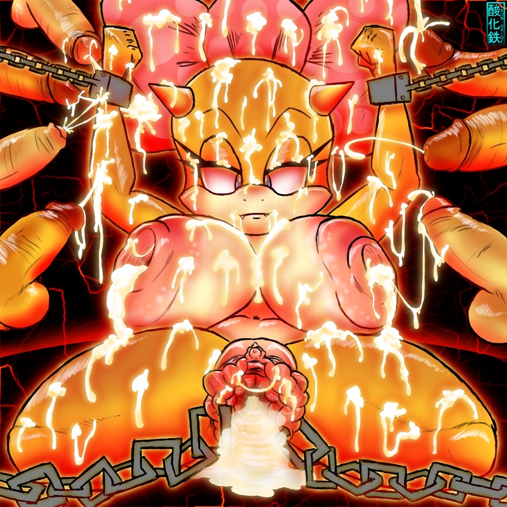 balls bow breasts cum eyelashes female iron-0xide koopa koopalings male mario_(series) nintendo nipples penis polka_dots pussy rule34 sanka-tetsu tagme wendy_o._koopa