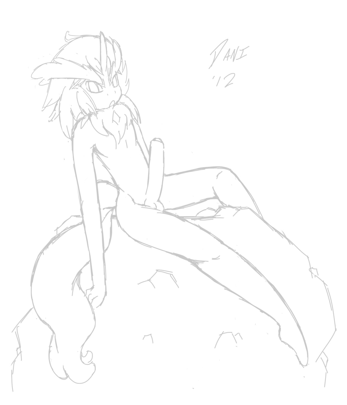 anthro daniruu keldeo male male_only monochrome pokemon pokemon_(species) pokemon_bw rule34 solo