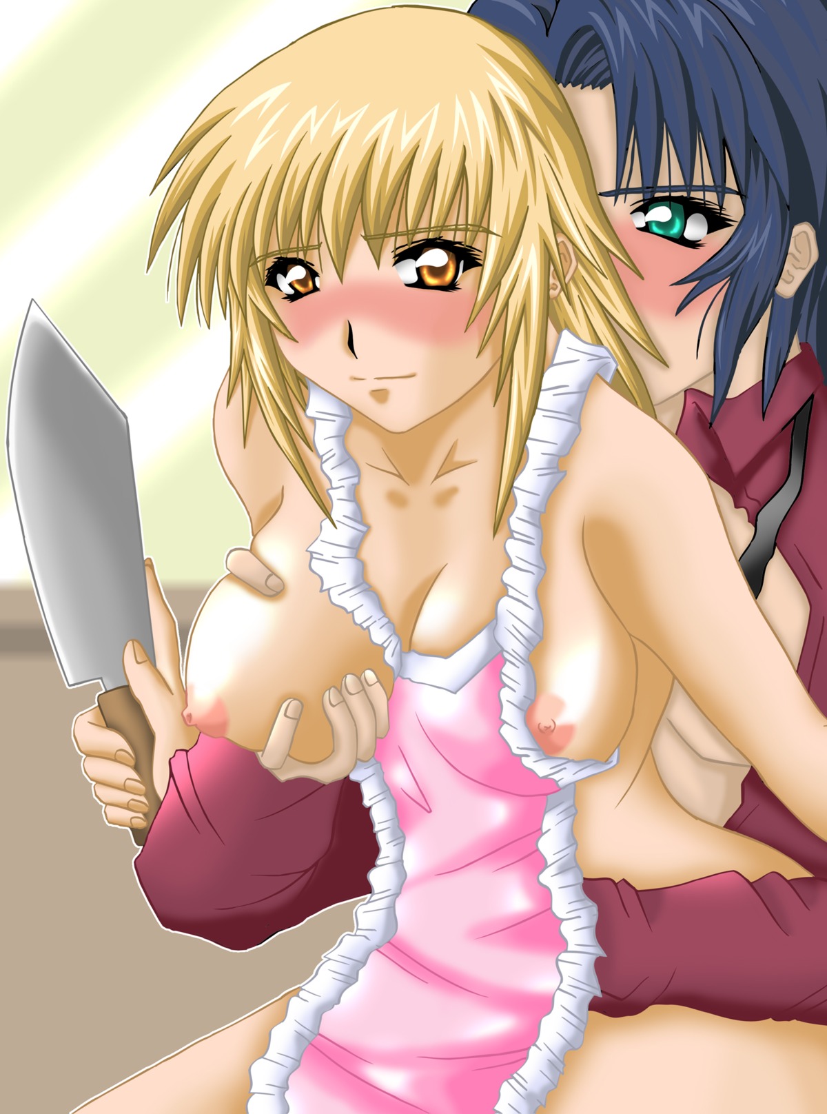 breasts cagalli_yula_athha female gundam gundam_seed human rule34 short_hair
