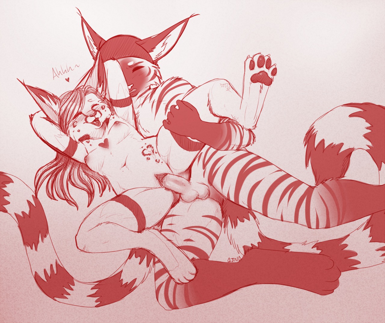 2014 ajna anthro balls blush bodily_fluids claws clitoris clothing duo e621 erection eyes_closed feet felid feline female female_penetrated from_behind_position genital_fluids genitals hair heart_symbol hindpaw kerchief long_hair lynx male male/female male_penetrating male_penetrating_female mammal nude pawpads paws penetration penile penile_penetration penis penis_in_vagina sex sketch spread_legs spreading tee_(ajna) toe_claws vaginal vaginal_fluids vaginal_penetration vulva