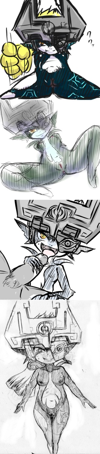 1girls female imp_midna midna nintendo penis rule34 sketch straight_hair the_legend_of_zelda twili twilight_princess