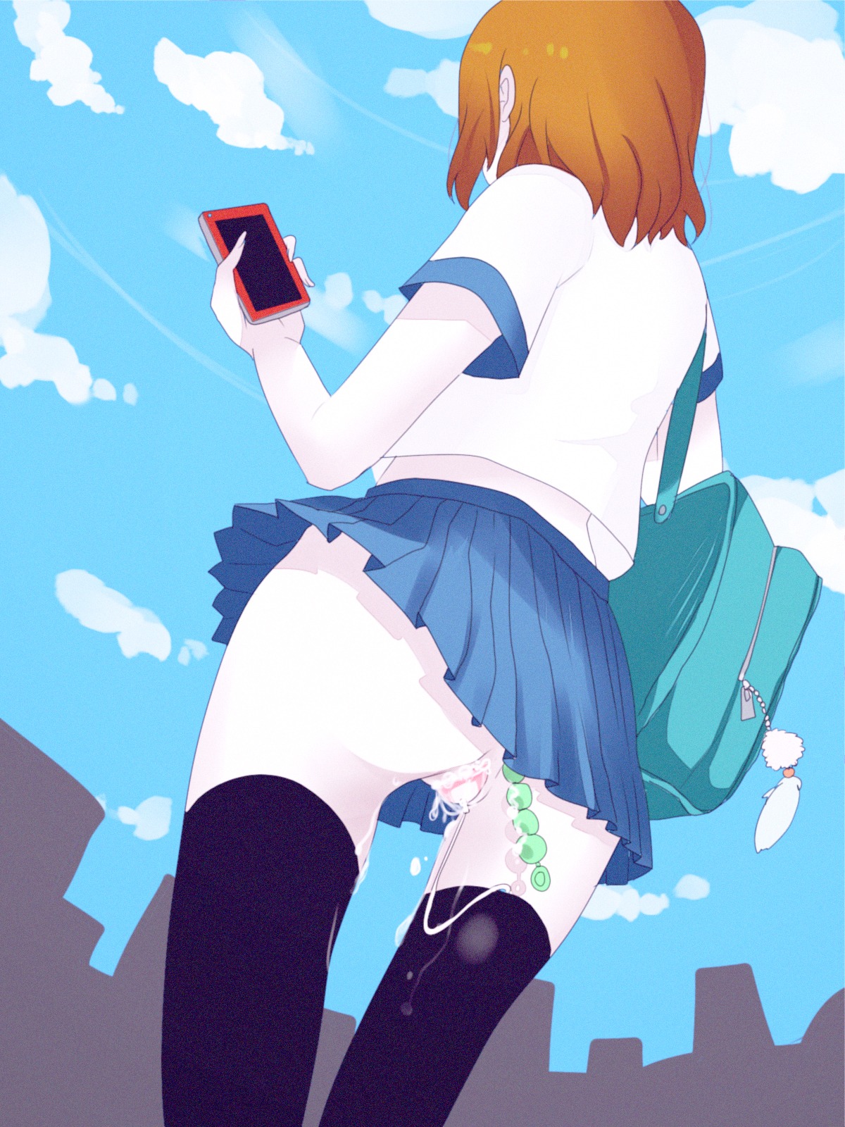 anal_beads ass female knee_socks rule34 schoolgirl vibrator