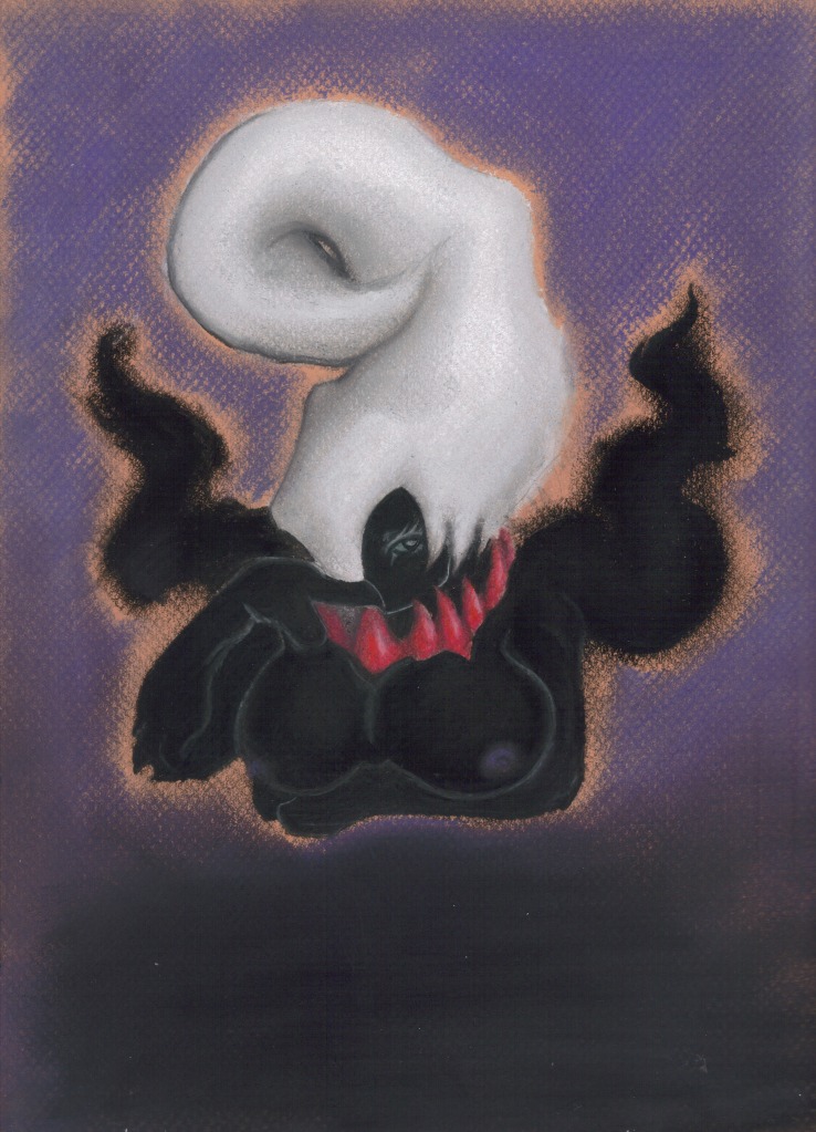 anthro breasts color darkrai female female_only front_view nipples nude pokemon pokemon_(species) rule34 solo tagme