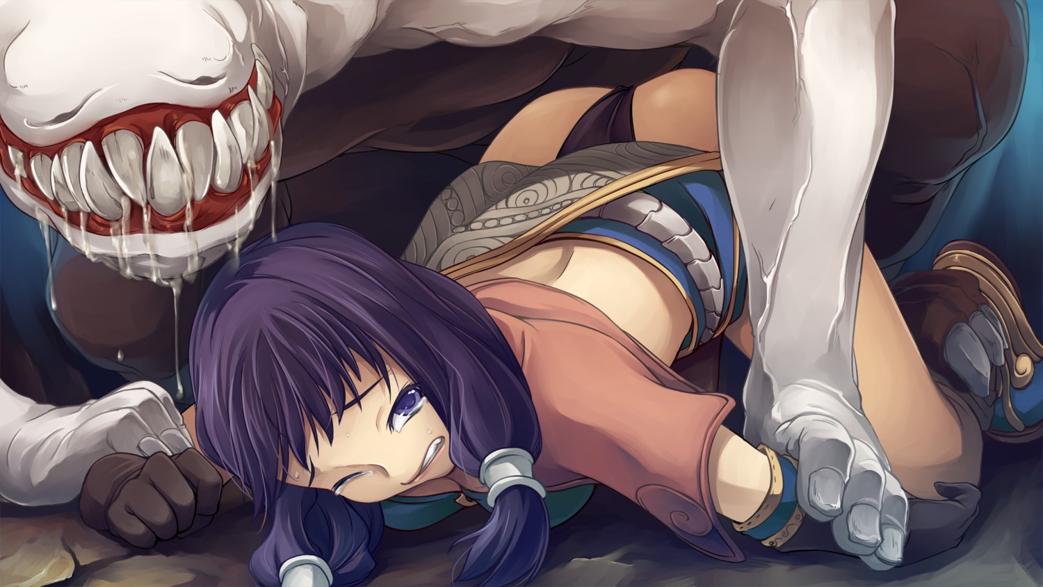 1girls breasts clothed_sex clothing female mage moonshell panties purple_hair ragnarok_online rule34 small_breasts tagme