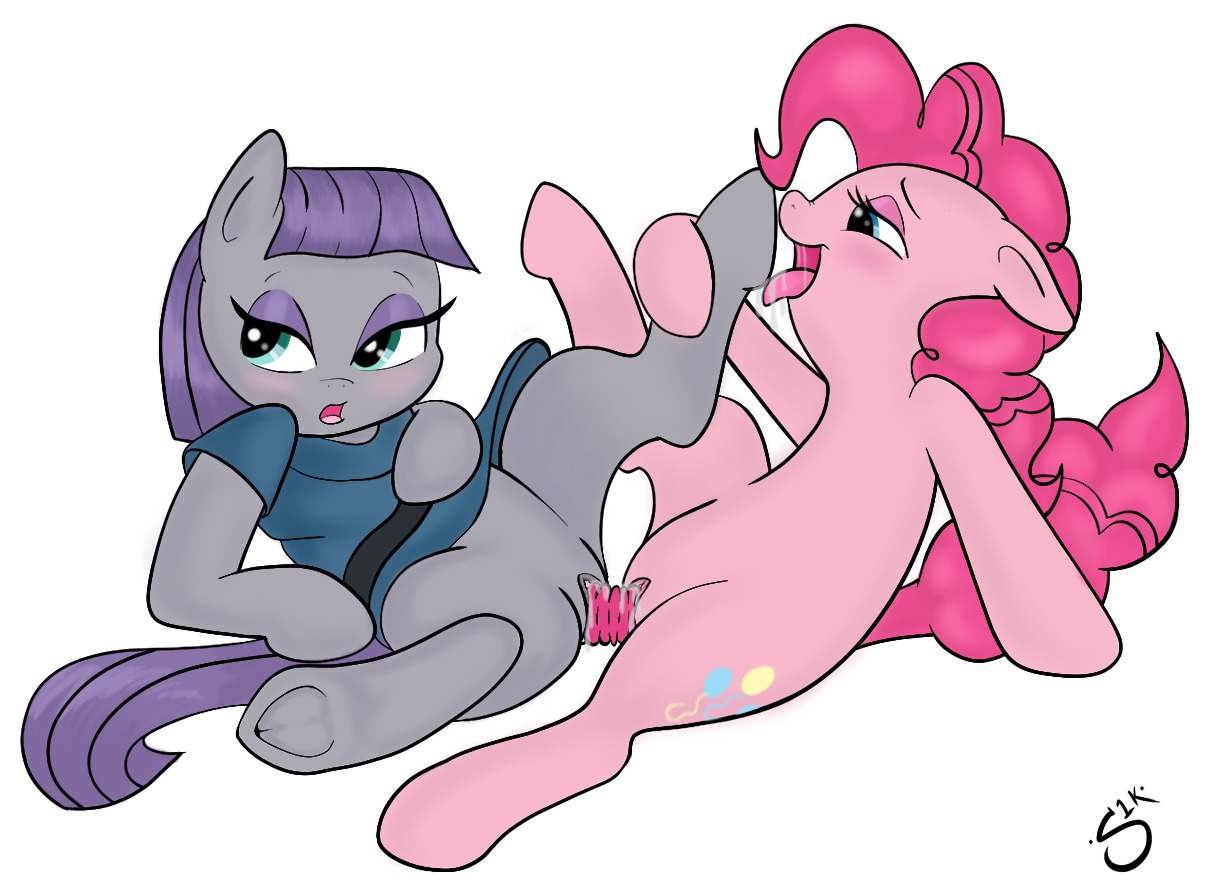 anus blue_eyes blush bodily_fluids clitoris clothing cutie_mark dildo double_dildo duo e621 earth_pony equid equine female female/female feral friendship_is_magic fur genital_fluids genitals grey_body grey_fur hair hasbro hoof_fetish hoof_lick hooves horse incest_(lore) licking mammal maud_pie_(mlp) my_little_pony open_mouth penetration pink_body pink_fur pink_hair pinkie_pie_(mlp) pony saliva sex_toy sibling_(lore) silveronekunai sister_(lore) sisters_(lore) tongue tongue_out underhoof vaginal vaginal_fluids vulva
