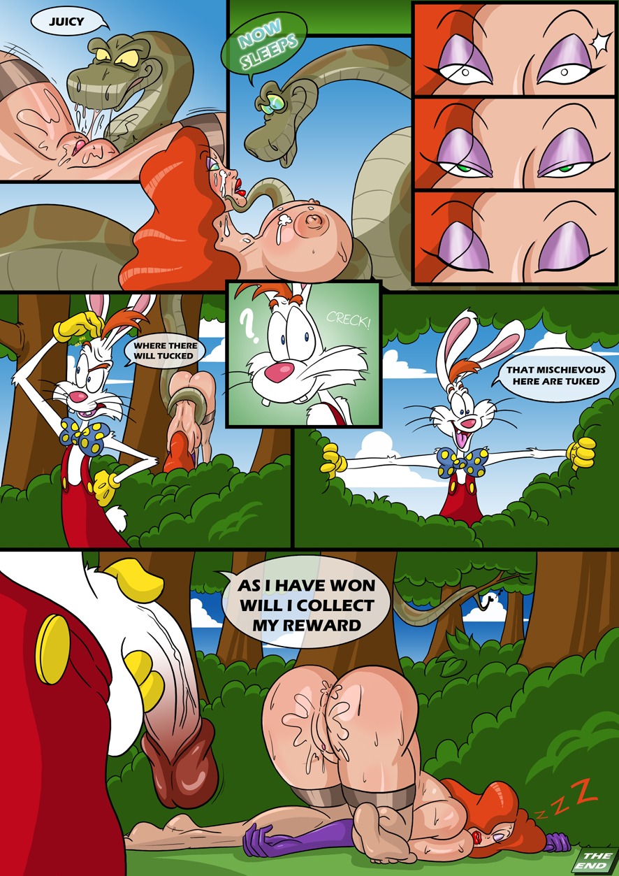 after_rape after_sex anthro anus areola balls big_breasts breasts broken_language butt comic countershading disney e621 english_text erect_nipples eyes_closed female feral flaccid forced genitals group hair hi_res huge_breasts human human_focus human_on_anthro humanoid_genitalia humanoid_penis hypnosis imminent_sex interspecies jessica_rabbit kaa_(jungle_book) kogeikun lagomorph leporid long_hair male mammal mind_control multicolored_penis navel nipples not_furry_focus nude outside penis plant presenting presenting_hindquarters rabbit rape red_hair reptile roger_rabbit scalie sex sleeping snake solo_focus text the_jungle_book tree two_tone_penis vulva who_framed_roger_rabbit