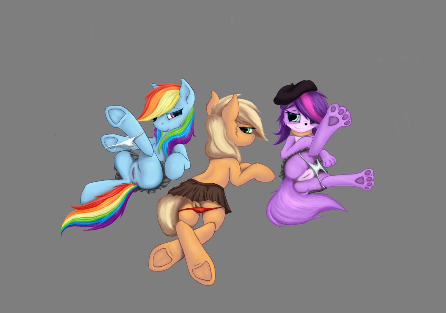 4_toes absurd_res alpha_channel applejack_(mlp) bird_dog blue_body blue_feathers blue_fur blue_vulva bottomwear brown_vulva canid canine canis cavalier_king_charles_spaniel clitoris clothed clothing crossed_legs crossover domestic_dog e621 earth_pony equid equine feathered_wings feathers feet female feral friendship_is_magic fur genitals group hair hair_over_eye hasbro hat headgear headwear hi_res hooves horse hunting_dog leyanor littlest_pet_shop littlest_pet_shop_(2012) long_hair looking_at_viewer looking_back mammal multicolored_hair my_little_pony mythological_creature mythological_equine mythology one_eye_obstructed panties panties_down partially_clothed pawpads paws pegasus plump_labia pony presenting purple_vulva rainbow_dash_(mlp) rainbow_hair simple_background skirt spaniel spread_legs spreading toes toy_dog transparent_background underwear underwear_down vulva wings zoe_trent