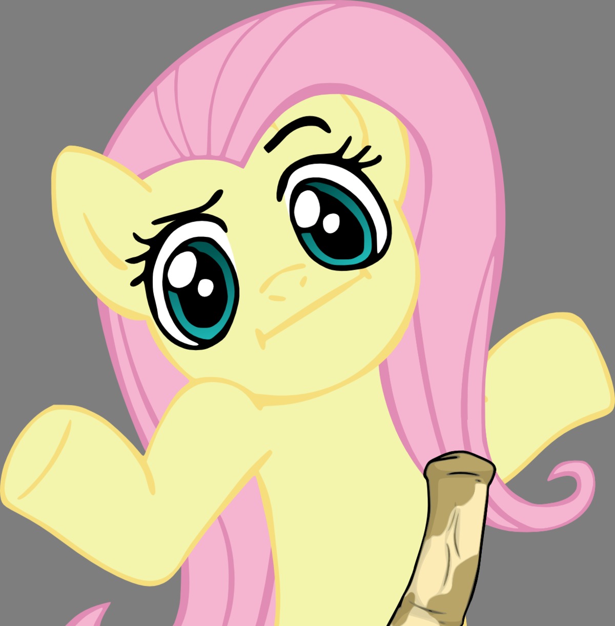 equine fluttershy_(mlp) friendship_is_magic futanari horse intersex my_little_pony penis pony rule34 smooth_skin tagme
