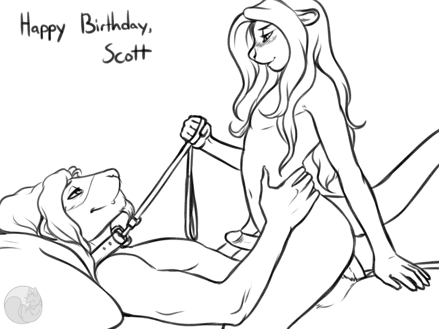 2014 4:3 absurd_res anal anal_penetration anthro blush butt collar cowgirl_position domestic_ferret dominant dominant_femboy dominant_male duo e621 english_text erection fangs femboy from_front_position fur genitals grin hair happy_birthday hi_res josou_seme larger_male leash leashed_top long_hair lying male male/male male_on_bottom male_on_top male_penetrated male_penetrating male_penetrating_male mammal monochrome mustelid musteline nateday nude on_back on_bottom on_top open_mouth otter penetration penis pillow power_bottom raised_tail role_reversal scott_otter sex simple_background size_difference sketch skylor_(character) smaller_male smile straddling submissive submissive_male tail teeth text true_musteline tugging weasel