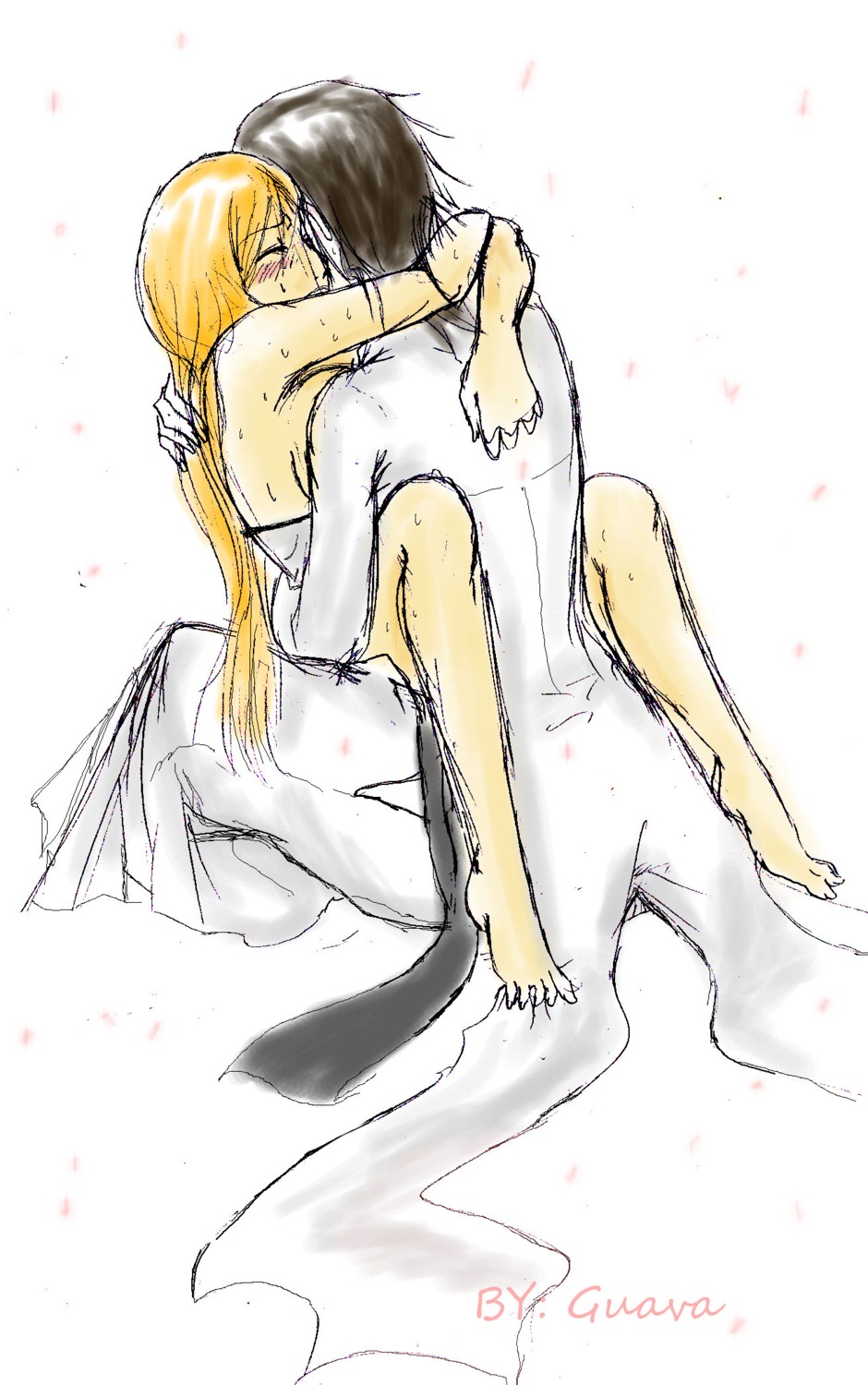 1boy 1girls arrancar bleach espada female guava inoue_orihime male rule34 tagme ulquiorra_cifer