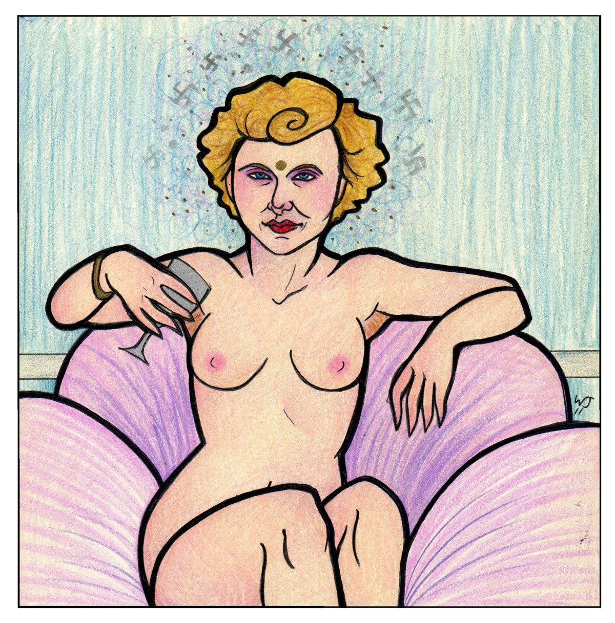 1girls decadentdeath eva_braun female female_only nazi real_person rule34 swastika tagme