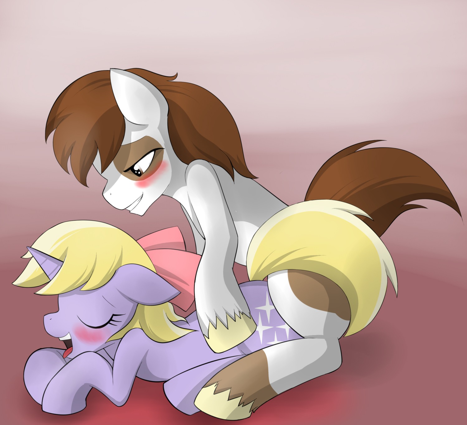 blush cutie_mark dinky_hooves_(mlp) duo e621 earth_pony equid equine female feral friendship_is_magic hasbro hi_res horn horse male male/female mammal marik_azemus34 my_little_pony mythological_creature mythological_equine mythology pipsqueak_(mlp) pony sex tail unicorn young young_feral