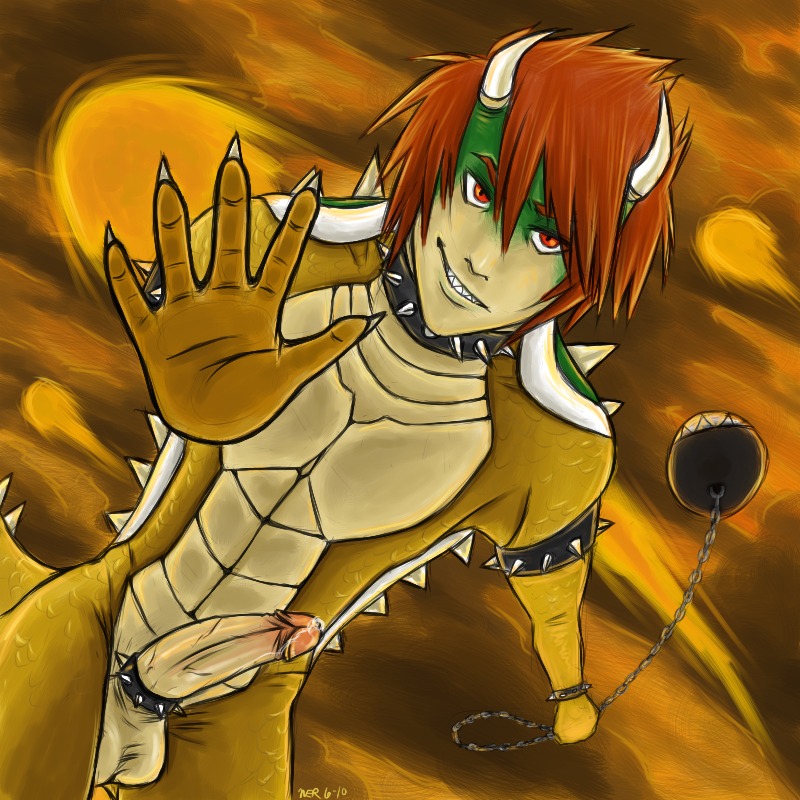 bowser chain_chomp cock_ring male male_only mario_(series) nintendo penis rule34 straight_hair tagme wer87